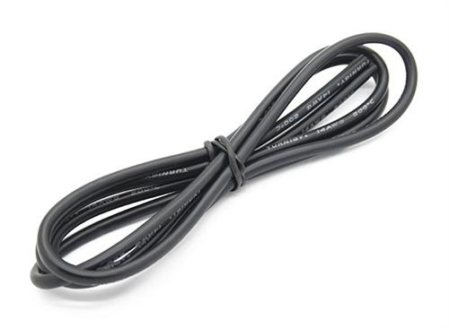 AWG14 Turnigy Black High Quality Silicone Wire 1m [171000723-0]